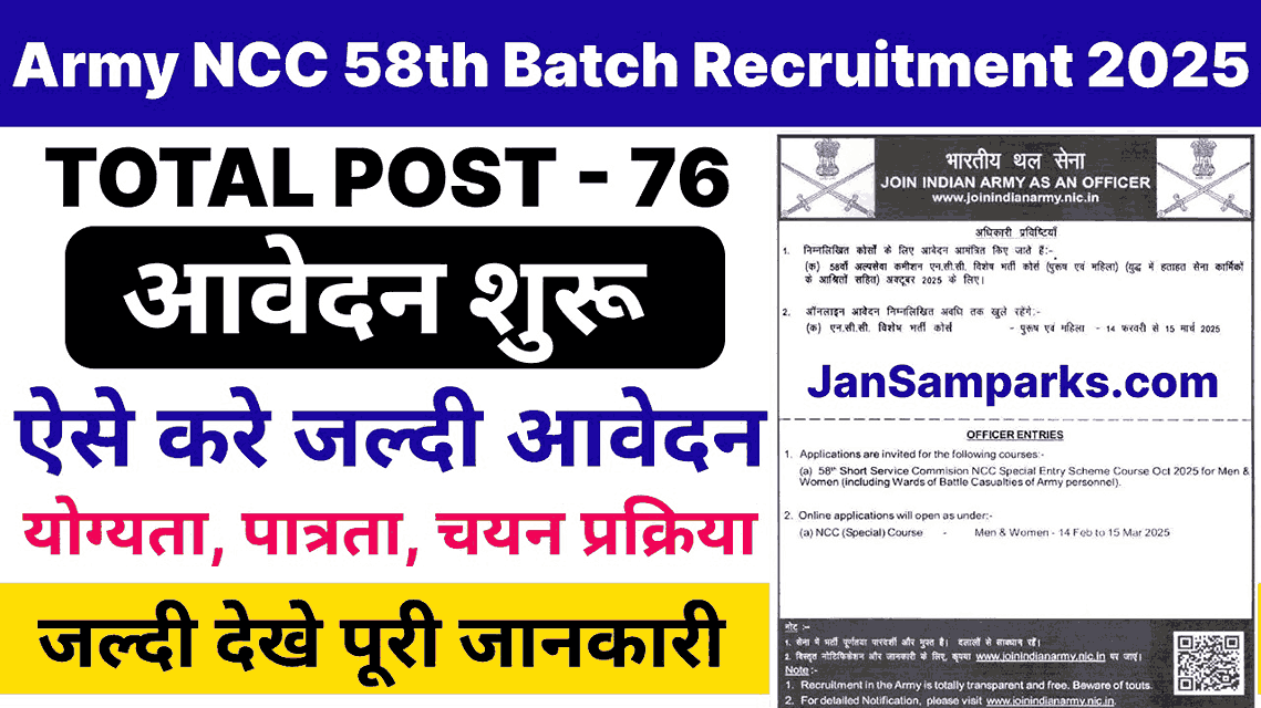 Join Indian Army NCC 2025